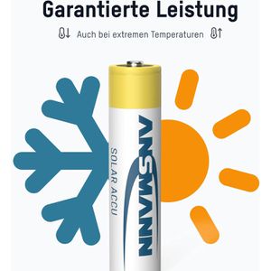 Produktbild für Akku Ansmann Solar maxE, 1,2 V, 800 mAh