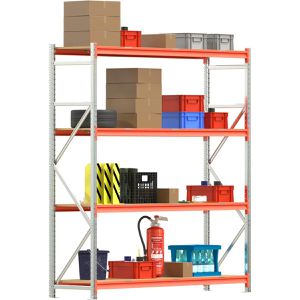 Produktbild für Weitspannregal Regalwerk EMMA, 4 Holzböden