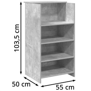 Produktbild für Empfangstheke vidaXL 859018, beton