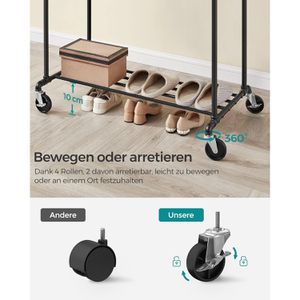 Produktbild für Garderobenständer Songmics HSR60BV1, schwarz