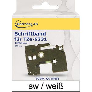 Schriftband Böttcher-AG für Brother TZe-S231, 12mm