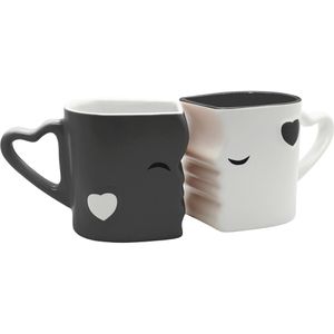 Produktbild für Kaffeetassen Miamio Küssende Tassen, 300ml