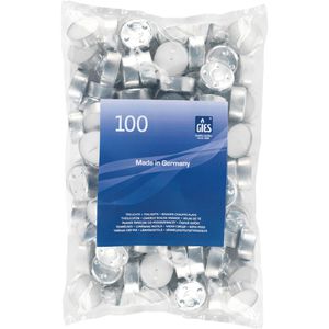 Teelichter Gies-Kerzen 205-417007-10, weiß