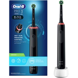 Elektrische-Zahnbürste Oral-B Pro 3 3000, schwarz