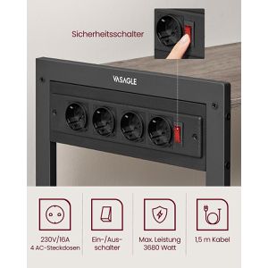 Produktbild für Küchenregal Vasagle KKS196K02, graubraun