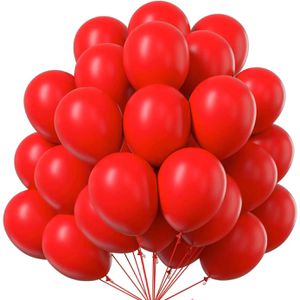 TK-Gruppe Luftballons rot, rund, Ø 35 cm, 50 Stück