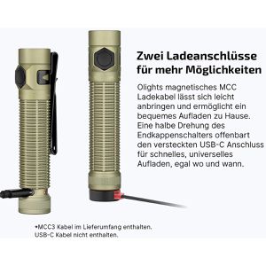 Produktbild für Taschenlampe Olight Baton Ultra, LED, aufladbar