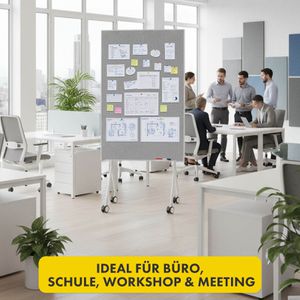 Produktbild für Moderationstafel Floordirekt GIANT, mit Rollen