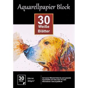 Aquarellpapier Kunstify 600005, Block, A4