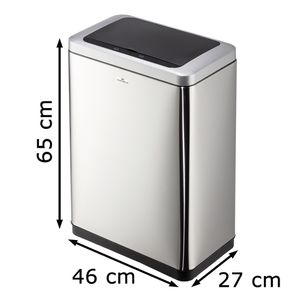 Produktbild für Mülleimer Durable 342423, No Touch, Sensor, silber