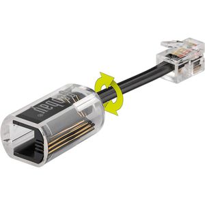 Produktbild für Kabelentwirrer Goobay 58856 transparent-schwarz