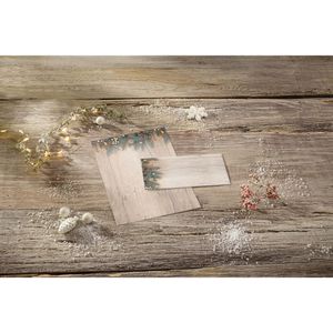 Produktbild für Weihnachtsbriefpapier Sigel DP664, Golden Greens