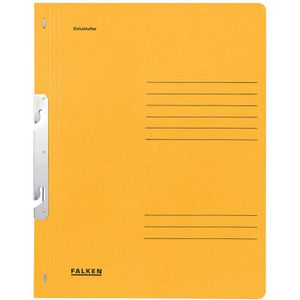 Einhakhefter Falken 80004062, A4, gelb