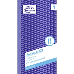 Produktbild für Bonbuch Zweckform 831, Kellner-Nr. 1