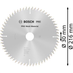 Produktbild für Kreissägeblatt Bosch PRO Multi Material 2608640446