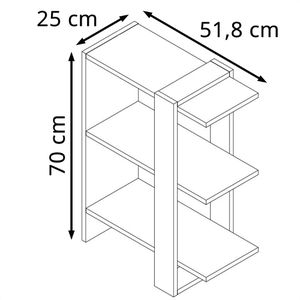 Produktbild für Bücherregal Vicco Basil, weiß