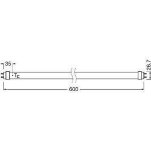 Produktbild für LED-Röhre OSRAM SubstiTUBE Value, T8 / G13, 60 cm
