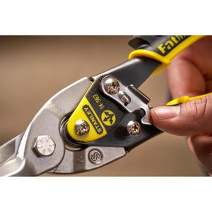 Produktbild für Blechschere Stanley FATMAX 2-14-563, gerade &amp; Kurvenschnitte
