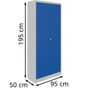 Produktbild für Werkzeugschrank Mauser MKSTM5/19E5, aus Metall, grau / blau
