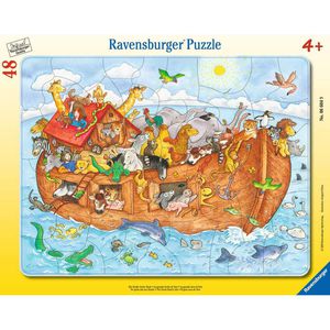 Ravensburger Puzzle 06604, Die große Arche Noah, Rahmenpuzzle, ab 4 Jahre, 48 Teile