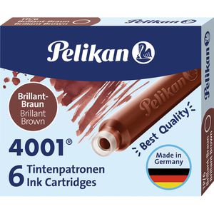 Füllerpatronen Pelikan 4001 TP6, braun
