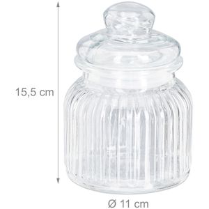 Produktbild für Vorratsglas Relaxdays 10027717, mit Glasdeckel