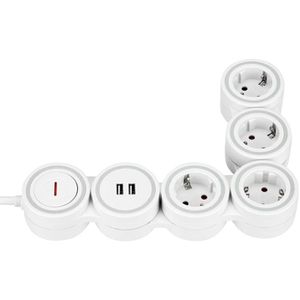 Produktbild für Steckdosenleiste REV-Ritter Supraflex, 1,4m Kabel