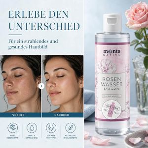 Produktbild für Gesichtswasser Monte-Nativo Rosenwasser, beruhigend