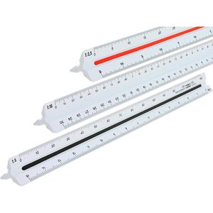 Produktbild für Dreikantmaßstab M+R 716300090 Kunststoff, 30cm