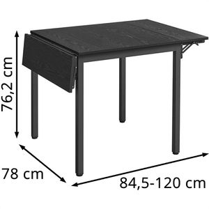 Produktbild für Esstisch Vasagle KDT077B03, schwarz