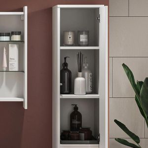 Produktbild für Badschrank Vicco Majest, weiß hochglanz