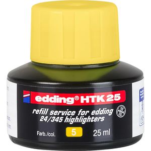 Produktbild für Nachfülltusche Edding HTK 25, gelb