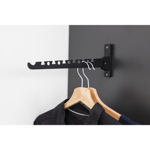 Produktbild für Kleiderhaken Metafranc 0250317, schwarz