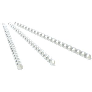 Produktbild für Plastikbinderücken Peach PB406-01, weiß, für A4