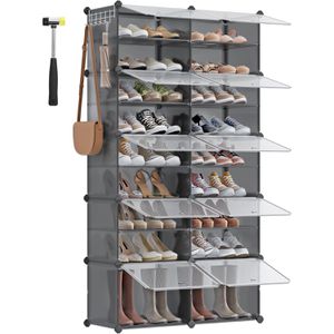 Produktbild für Schuhregal Songmics LPC035G01, aus Kunststoff
