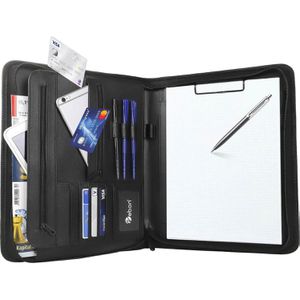 Schreibmappe Vebon New York, Kunstleder schwarz A4