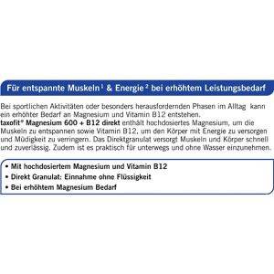 Produktbild für Magnesium taxofit direkt, Granulat, 20 Portionen