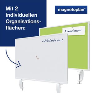 Produktbild für Tischtrennwand Magnetoplan VarioPin, 1108005, grün