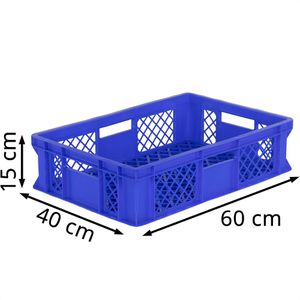 Produktbild für Eurobox Alpha-Paletten blau, 29 Liter, lebensmittelecht