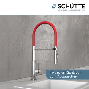Produktbild für Küchenarmatur Schütte Stilo, chrom / schwarz