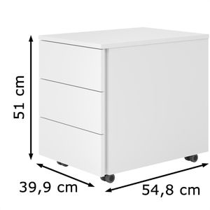 Produktbild für Rollcontainer Böttcher-AG Base Lite, aus Holz, weiß