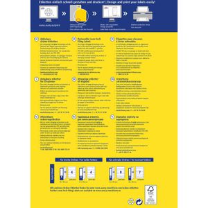 Produktbild für Rückenschilder Zweckform L4761REV-10, weiß