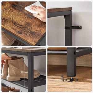 Produktbild für Schuhregal Vasagle LBS205B01, aus Metall