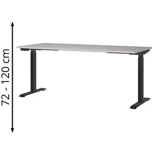 Produktbild für Schreibtisch Germania Bedano 9913-630, kaschmir / schwarz
