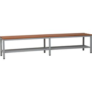Umkleidebank G-Office SRB/SG, Sitzfläche Holz, 200 cm