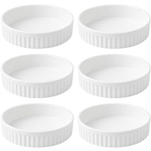 Produktbild für Auflaufform Hendi Rustica Ofenform, weiß, aus Porzellan