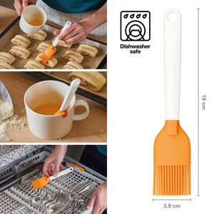 Produktbild für Backpinsel Fiskars Functional Form orange/weiß, hitzebeständig
