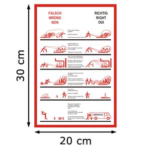 Produktbild für Hinweisschild Abtec Kunststoff