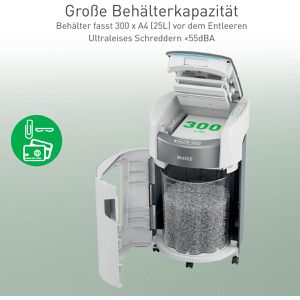 Produktbild für Aktenvernichter Leitz 8042 IQ OptiMax Autofeed Office 300