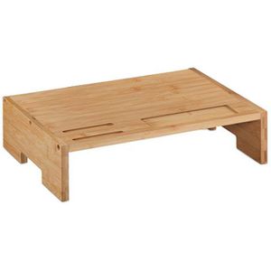 Monitorständer Relaxdays 10039873, Bambus